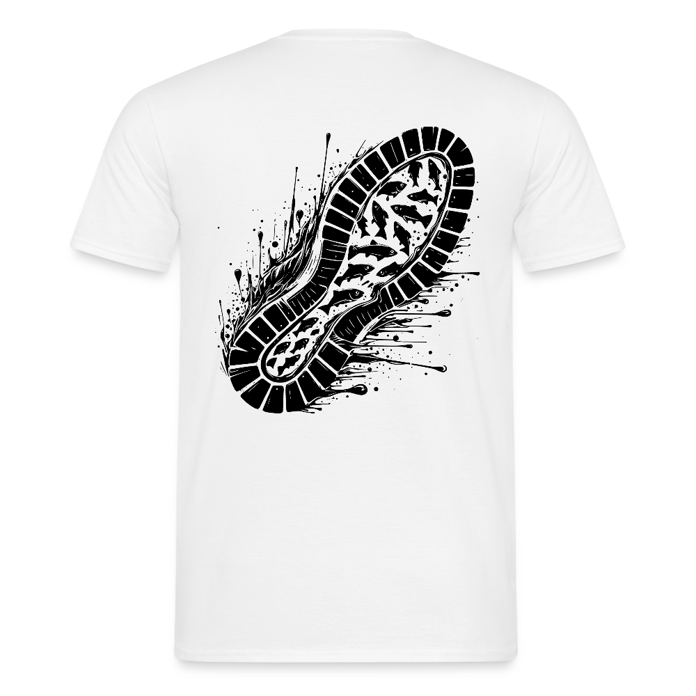 Storm - Angeln hinterlässt Spuren | T-Shirt - Weiß