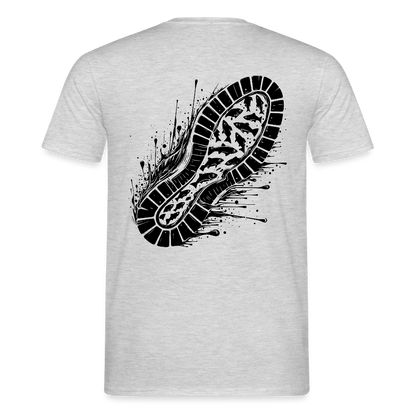 Storm - Angeln hinterlässt Spuren | T-Shirt - Grau meliert