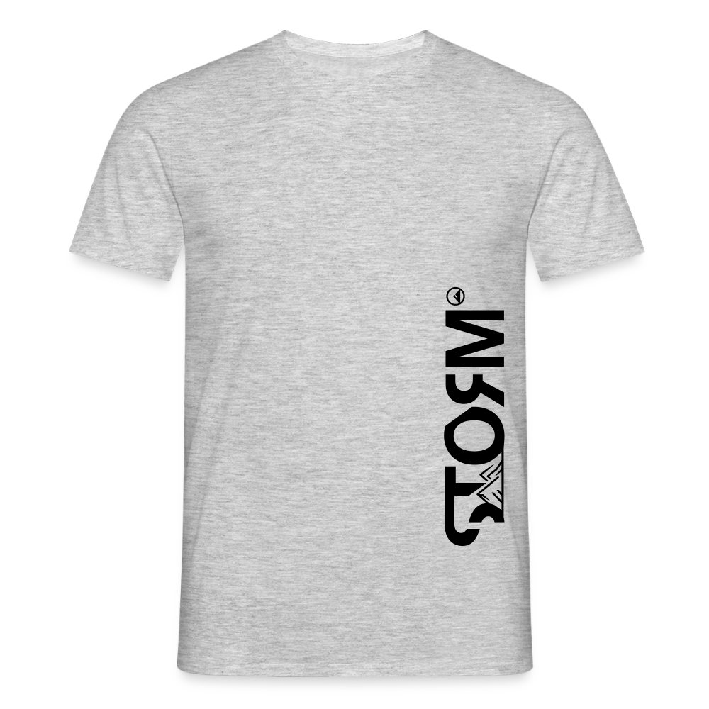 Storm - Angeln hinterlässt Spuren | T-Shirt - Grau meliert